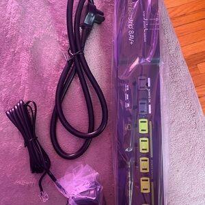 Powerstrip 8 AV+ Surge Protector - Black